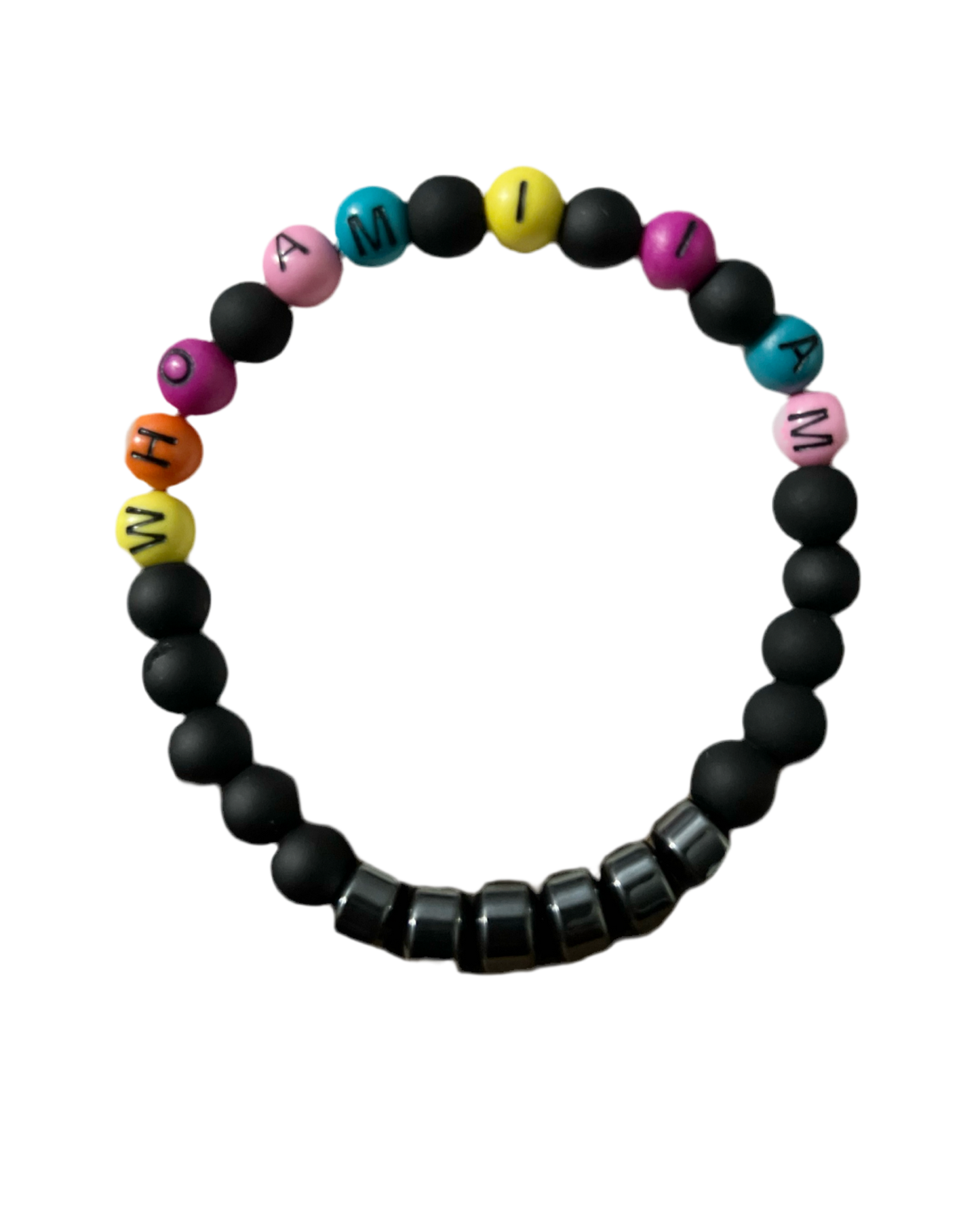 WAIIA Black and Dark Grey Calm Bracelet
